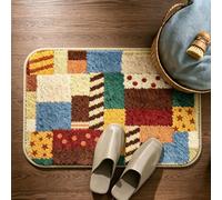 Luyckfrazy Shaggy Soft and Absorbent Bath Rug, Quick Dry Shower Bath Mat Laundry Room Carpet with Non-Slip Backing for Bedroom Shower Floor Tub Hallway Passage(40x60cm)