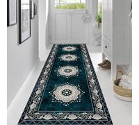 Luyckfrazy Vintage Runner Rugs for Hallway Non-slip 1m 1.5m 2m 2.5m 3m 3.5m 4m 4.5m 5m 6m Long Carpets Living Room Bedroom Kitchen Area Rugs Home Decoration Floor Mat (Size : 80×250cm/2.6ft×8.2ft)