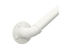 Luyckfrazy Wall Mounted Handrails Railings White Handrail for Stairs - Complete Kit Indoors Outdoors Corridor Attic Deck Loft Steps Hand Rail Banister (Size : 2ft/60cm)