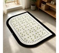 Luyckfrazy Washable Shower Bath Mat, Soft and Absorbent Shower Bath Rug Quick Dry Diatom Mud Mats for Shower Floor, Tub, Sink, Hallway, Kitchen Hall Carpet(50×80cm/1.6ft×2.6ft)