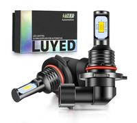 LUYED H10 9145 9140 LED Fog Light Bulbs, 6500K Xenon White, Plug and Play, Non-polarity, Pack of 2