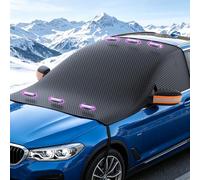 LUYIEDHA Car Windscreen Cover, Magnetic Windshield Cover for Winter, with Door Handle Wing Mirror Covers, All Weather Snow Ice Frost Sun Dust Water Protective, for Most Vehicles (A)
