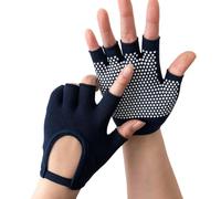 Luyismer 2Pcs Gym Glove Man Weightliftings Women 1 Pair Silicone Antislip Five Finger Workout Weight Training Gym Glove