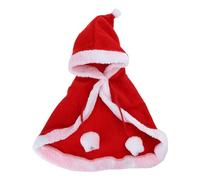Luyismer Stylish Pet Christmas Costume With Adjustable Chin Strap Rope Easy To Wear Creating A Festive Atmosphere For Party Cloak Hoodie
