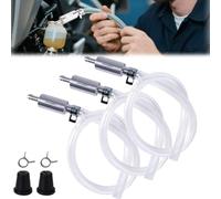 LUYJWZN Brake Bleeder Hose, Upgrade One Way Check Valve Tube Bleeding Tool Kit for Car Motorcycle Clutch, Universal Brake Fluid Bleeder (3pcs)
