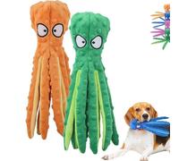 LUYJWZN Heartful Pets Octopus, No Stuffing Crinkle Dog Toys for Puppy, Small to Large Dogs, No Stuffing Octopus Dog Toy for Aggressive Chewers, Training and Reduce Boredom (F)