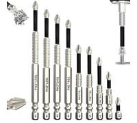 LUYJWZN K5 Anti Slip Bit, K5 Impact Resistant Non Slip Bit, High Magnetic Screwdriver Drill Bit Set, Strong Magnetic Durability Screwdriver Drill Set (9pcs)