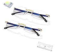 LUYJWZN Mag Vision Glasses, 2025 Upgrade Intelligent Zoom Anti Blue Light Glasses Presbyopia Glasses for Men Women (2pcs)