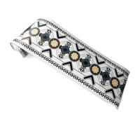 LUYSGBXR 3D Floral Wallpaper Border DIY Self-Adhesive Waterproof Wall Borders Living Room Kitchen Bathroom Home Decoration Stickers(WB65-04)