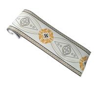 LUYSGBXR 3D Floral Wallpaper Border DIY Self-Adhesive Waterproof Wall Borders Living Room Kitchen Bathroom Home Decoration Stickers(WB65-06)