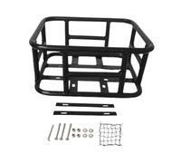 LUYSGBXR Bike Basket Metal Front Frame Bike Basket Rear Bike Basket Handlebar Bags Waterproof(32cmx28cmx15cm)