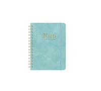 LUYSGBXR Coil notebook A5 Cover Coil Schedules Notebooks Calendar Planner(Blue)
