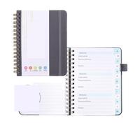 LUYSGBXR Coil notebook Book Coil Password Keeper Notebook Portable A6/B6 Size(A6 Grey)