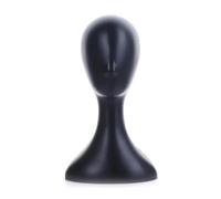 LUYSGBXR Hairpieces Head Model Female Plastic Abstract Mannequin Manikin Head Model Wig Hat Hair Display Stand Holder(Black)