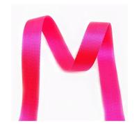 LUYSGBXR Nylon Strap 5Meters 20/25/32/38/50mm 1mm Thick Solid Color Nylon Ribbon Band For Seat Belt Knapsack Webbing DIY Bag Strap Sewing Accessories(FluorescentRoseRed,32mm)