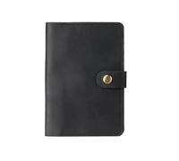 LUYSGBXR Passport Holder Arrivals Leather Passport Cover Solid Credit ID Card Case Holder Business Unisex Travel Wallet Notebook(3.5''x5.5'')(Black)