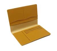 LUYSGBXR Passport Holder Multi Functional Passport Clips Tourist Protection Sets Document Bags Holder Case Wallet ID Bank Card Holders(Yellow)