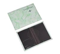 LUYSGBXR Passport Holder PU Pattern Passport Covers Ultra-Thin Document Holder Travel ID Card Accessories(Light Green)