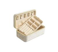 LUYSGBXR Pink Velvet Jewelry Box For Women Pendants Ring Earrings Key Organizer Personalized Gifts Travel Storage(G96)