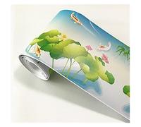 LUYSGBXR PVC Self-Adhesive Waterproof 3D Wall Sticker Kitchen Bathroom Kicking Line Waistline Wallpaper Borders Removable Stickers Decor(WB08 15)