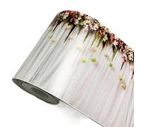 LUYSGBXR Self-Adhesive Wallpaper Borders Kitchen Bathroom Furniture Stickers PVC Waterproof 3D Home Decor Marble Kicking Line Waistline(WB12 02)