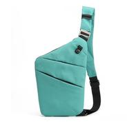 LUYSGBXR Sport Chest Bag Travel Personal Anti-theft Crossbody Bag Mini Cross Body Bags Male One Shoulder Sling Bag Leisure Anti-splash Men's Chest Bag(Blue,Right Shoulder)