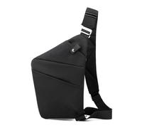 LUYSGBXR Sport Chest Bag Travel Personal Anti-theft Crossbody Bag Mini Cross Body Bags Male One Shoulder Sling Bag Leisure Anti-splash Men's Chest Bag(Black,Left Shoulder)