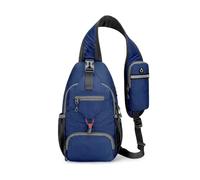 LUYSGBXR Sport Chest Bag Waterproof Shoulder Backpack Sling Chest Crossbody Bag Cover Pack Bicycle Sport Weekender Bag(Dark Blue)