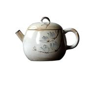 LUYSGBXR Tea Cup Set 175ml Hand Drawn Magnolia Teapot Creative Tea Infuser Pot Soaking Kettle with Ball Hole Set Supplies Collection