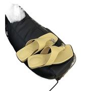 LUYSGBXR Women's Square Toe Sandals Summer Wedges Heel Flip Flop Concise Outdoor Clip Toe Women Slippers Ladies Beach Slides(Yellow,37)