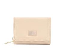 LUYSGBXR Women's Wallet PU Soft Multi-Card Zipper Short Three Fold Bag Large Capacity Lady Folding Can Expand The Street Popular(Khaki)