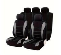 LUYSNDFG Car Seat Covers Full Set for Jeep Wrangler Unlimited 4xe 2020-2024, 5 Seat Car Seat Cover Anti Slip Breathable Front and Rear Seat Covers, Car Seat protector for cars SUVs etc,A Grey