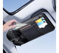LUYSNDFG Car Sun Visor Organizer for Tesla Model 3 Model X Model Y Model S, Car Sun Visor Storage Pouch Multifunctional Visor Panel Organizer for Card License Pen Document Glasses