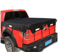 LUYSNDFG Truck Bed Tarp Cover for Ford Ranger Wildtrak, Pickup Truck Bed Cover with Bungee Belt Waterproof Oxford Fabric Pickup Cargo Tarp Cover for Rain Sun,C L247*w185