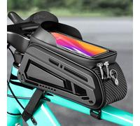 LUYSNDFG Waterproof Bike Frame Bag for Focus Jam2 9.8 NINE Shimano 2020, Bike Top Tube Phone Mount Bag with Touch Screen for Phones up to 8” Front Frame Bag Bicycle Phone Bag