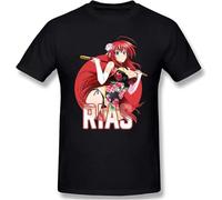 LUYTGCDRZZ High School DxD-Akeno Himejima T-Shirt Man's Fashion Cotton Short Sleeve Hemden(Small)