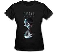 LUYTGCDRZZ ONT Women's Until Dawn Cool Skull Crew Neck Tshirts(Medium)