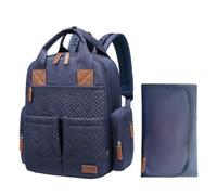 LUYUANY denim crossbody bag Large-capacity Fashionable Mommy Bag, Lightweight Maternal And Infant Portable Embroidered Backpack