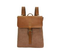 LUYUANY denim crossbody bag Women's Simple Crazy Horse Leather Spliced oil Waxed Canvas Backpack Casual Student