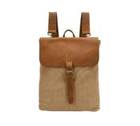 LUYUANY denim crossbody bag Women's Simple Crazy Horse Leather Spliced oil Waxed Canvas Backpack Casual Student