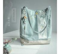 LUYYBDBG boys school bag Retro Chinese Style Women Hanfu Delicate Embroidery Canvas Hand Bill Shoulder Daily New Qipao Accessory-color5