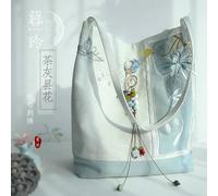 LUYYBDBG boys school bag Retro Chinese Style Women Hanfu Delicate Embroidery Canvas Hand Bill Shoulder Daily New Qipao Accessory-color2
