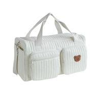 LUYYBDBG Diaper Bag Quilted Baby Large Capacity Weekender Travel For Hospital And Travel-one Bear