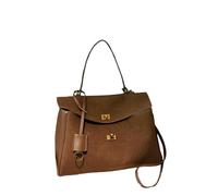 LUYYBDBG handbag Branded Shoulder Bags Luxury Women Soft Suede Leather Solid Color Large Capacity Shopper Totes Niche Designer Handbags-brown Big