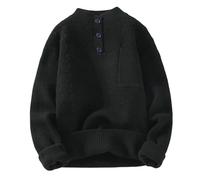 LUYYBDBG jumpers for men uk Sweater Men's Autumn Youth Student Knitted Sweater-black-xl