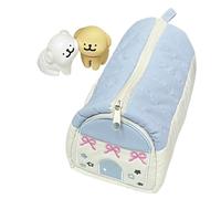 LUYYBDBG pencil case Bag Small House Design Cute Fresh Large Capacity Student Niche Storage Bag-small (blue And White)