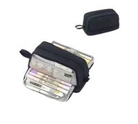 LUYYBDBG Pencil Case Large Capacity Pouch Portable 3 Layers Pen Bag Gift for Office School Back to Stationery Storage Bags-ba