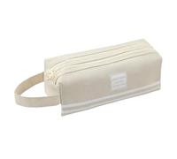 LUYYBDBG Pencil Case Portable Double Layer Oxford Cloth Zipper Bag Large Capacity Student Pen School Supplies-c