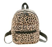 LUYYBDBG school bag Fashionable Cute Girls Backpack Portable Mini Women Ladies Travel Shoulder Canvas Things For Boy Schoolbag Floral Print-leopard