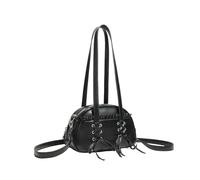LUYYBDBG shoulder bag High-end Western Style Niche Women's All-match Crossbody Summer Underarm Bag-black